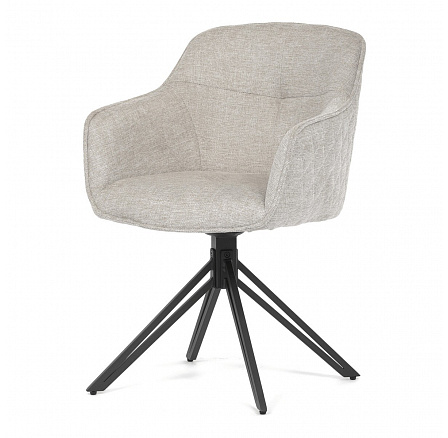 Jídelní židle, béžová, látka, HC-533 CRM2