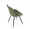 Jídelní židle, zelená, látka, HC-T1130 GRN2