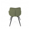 Jídelní židle, zelená, látka, HC-T1130 GRN2
