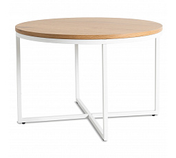 Stolik HANTEL Dąb Złoty/Biały