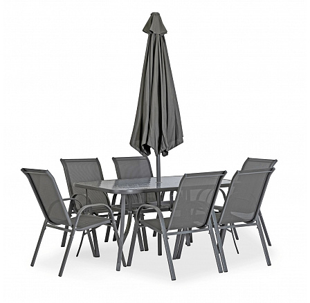 Zestaw Mebli Ogrodowych NEBRASKA Szary