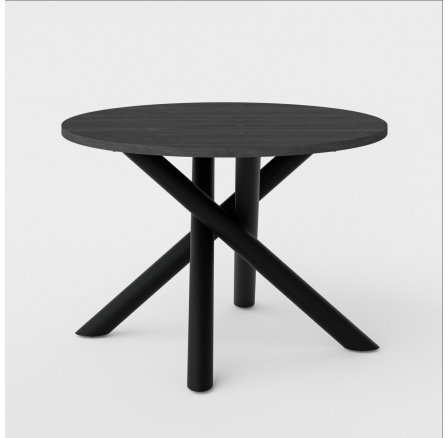 Jídelní stůl Osman kulatý jasan portland tmavý