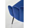 Étkezőszék K410, sötétkék bársony