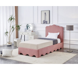 ORSO ágy, Rózsaszín Mat Velvet 52