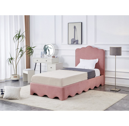 ORSO ágy, Rózsaszín Mat Velvet 52