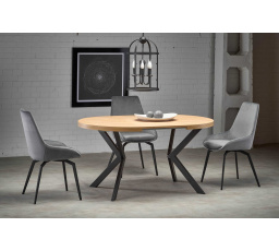 PERONI étkezőasztal, arany tölgy/fekete