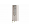 Witryna Malmi 60 cm - kaszmir / crema bianca / złote nóżki
