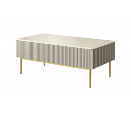 Konferenční stolek Nicole, kašmír / zlaté nohy