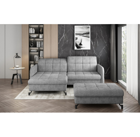 Narożnik Lorelle + Pouf Dora 90 110x200 Left 1