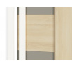 Drop 01-01 buk fjord-biały/ szara platyna - szafa narożna