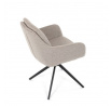 Jídelní židle, béžová, látka, DCH-P3174 LAN2