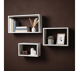 Polička, mdf, bílá, P-009 WT2