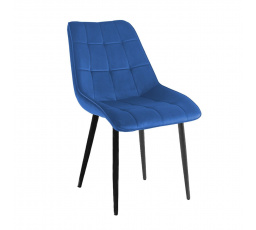 Velvet kék fotel / fekete lábak J262-1