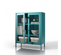 Üvegezett alacsony tengeri vitrin: Modern GINA, 800 x 1015 x 400 mm