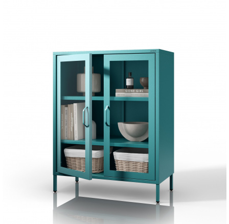 Üvegezett alacsony tengeri vitrin: Modern GINA, 800 x 1015 x 400 mm