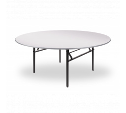 Összecsukható asztal DR, Fi 180 cm, Fehér/Fekete