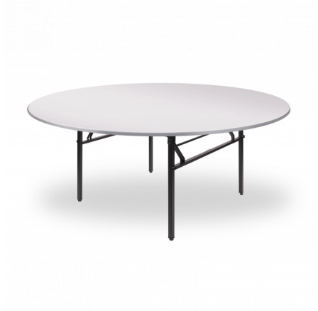 Összecsukható asztal DR, Fi 180 cm, Fehér/Fekete