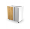 VENTO DN-100/82 sarok alsószekrény, mézes tölgy/fehér
