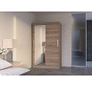 Tolóajtós szekrény tükörrel BARIO 120 Truffle+Truffle
