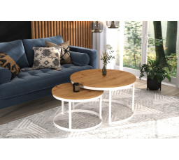 Konferenciasztal 2 az 1-ben OKIN Fehér+Artisan