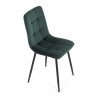 Jídelní židle, zelená, sametová látka, CT-281 GRN4