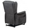 Polohovací křeslo, elektrické kabelové ovládání, šedá, látka, TV-1190 GREY2