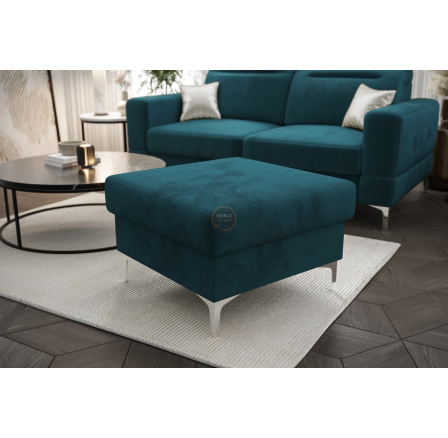 PUFA TAPICEROWANA MALIBU 70X70 CM - Odcienie niebieskiego PUFA TAPICEROWANA MALIBU 70X70 CM - Odcienie niebieskiego