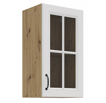 Horní skříňka STELLO - 40 GS-72 1F, Dub Artisan/Bílý mat