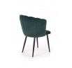 Étkezőszék K386, sötétzöld bársony