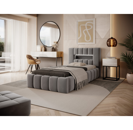 Łoże Lamica 90x200 + Stelaż drew./pod.stand./kontener Nube 4 1