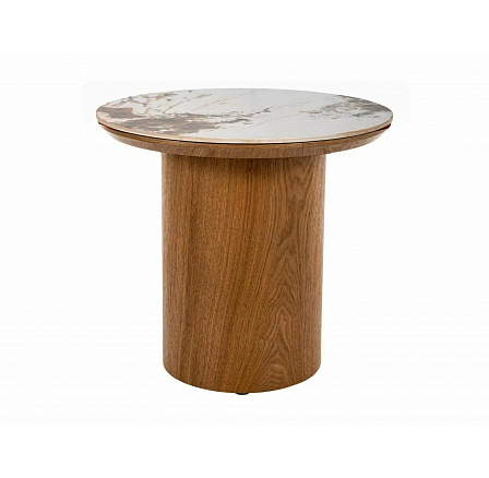 RONDO Ceramic konferencia asztal 45cm, Pandoro Fehér Fény / Tölgy RONDO Ceramic konferencia asztal 45cm, Pandoro Fehér Fény / Tölgy