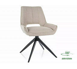 TELLO BJORN forgó étkezőszék, Bézs 24/Fekete