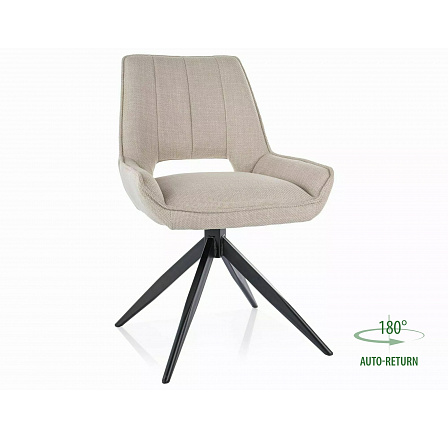 TELLO BJORN forgó étkezőszék, Bézs 24/Fekete