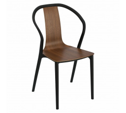 Bella szék fekete/dió