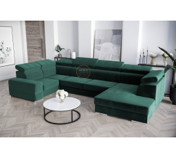 NAROŻNIK ROYAL MAX I 210x375x185 - lewa , Odcienie zieleni