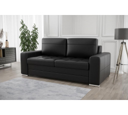 SOFA VERONA III 190 CM SKÓRA NATURALNA - Skóra czarna