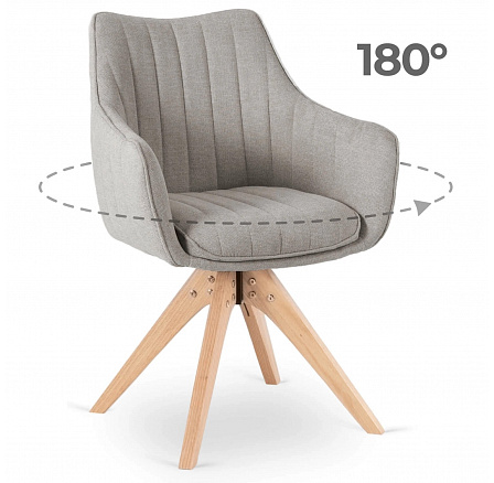 Krzesło Obrotowe LEMON Szare