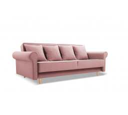 KRYSTYNA Kihúzható Kanapé Rózsaszín, Norn 52