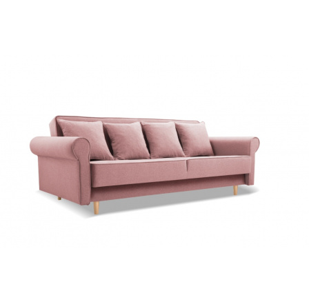KRYSTYNA Kihúzható Kanapé Rózsaszín, Norn 52
