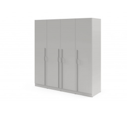 BRAGA 1 szekrény szürke fém fogantyúkkal és fiókokkal