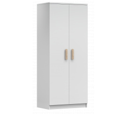 2D SMYK I - 06 Gardróbszekrény, Fehér Matt/Sonoma