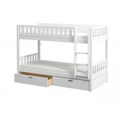 Patrová postel s úložným prostorem Viggo bílá