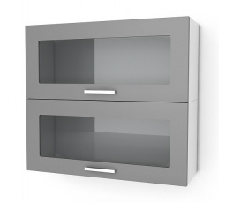 Kuchyňská skříňka Natanya KL802W šedý lesk