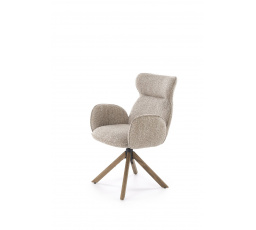 K585 szék, sötét bézs / világos dió