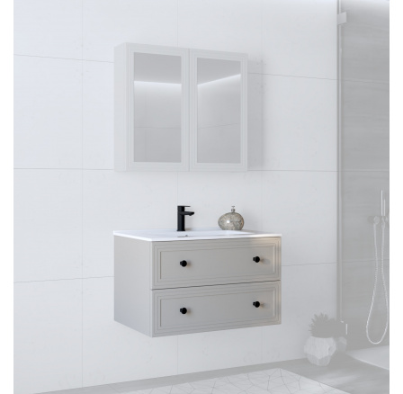 Szafka pod umywalkę 80/2S (MDF ramiak) cashmere Szafka pod umywalkę 80/2S (MDF ramiak) cashmere