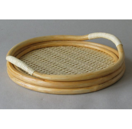 Ratanový tác kulatý vzhledové vady