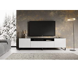 NOEMI TV szekrény Álló Fehér+Fekete
