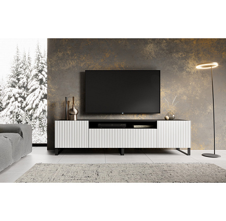 NOEMI TV szekrény Álló Fehér+Fekete