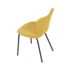 Jídelní židle, žlutá, látka, CT-S8010 YEL2