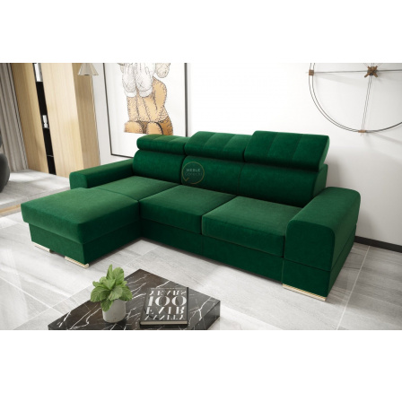 NAROŻNIK ROYAL MINI 260×160 - lewa , Odcienie zieleni